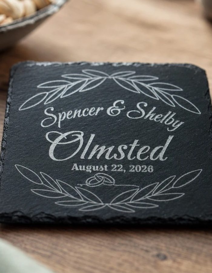 Wedding coasters personalized