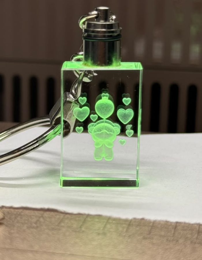 BEAR BALLOONS KEYCHAIN ENGRAVED