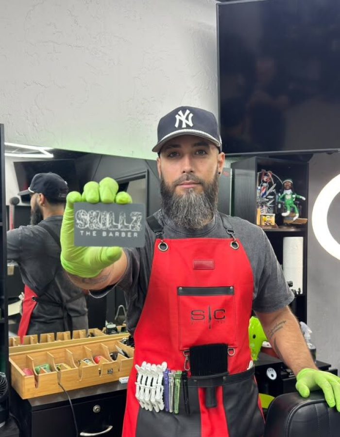 skillz barber business card